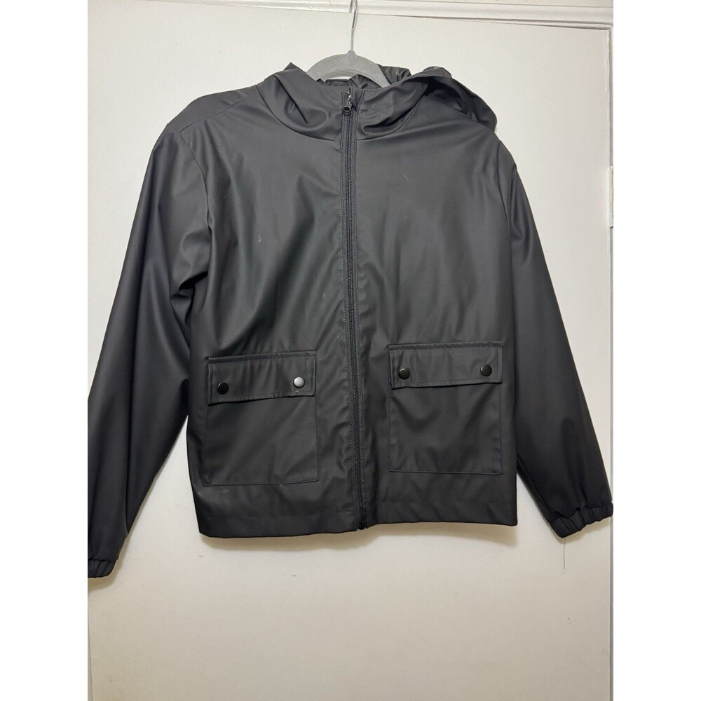 Youth Art Class Black Rain Jacket Size 14/16